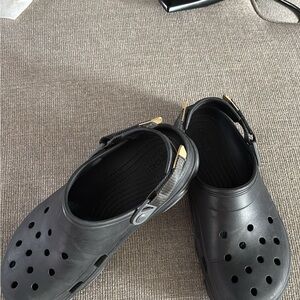 CROCS Gray Clogs with Adjustable Strap